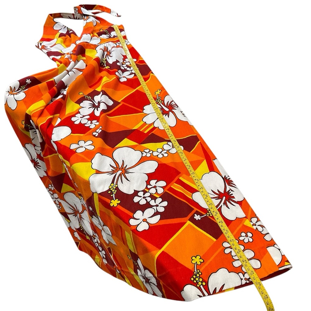 Hukilau Vintage Hawaiian Maxi Halter Dress. Sz 6. - Picture 6 of 10